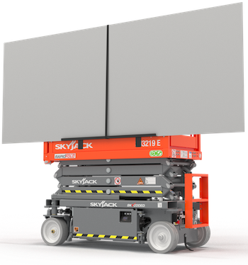 Skyjack panel carrier