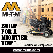 Mi-T-M gasoline air compresso